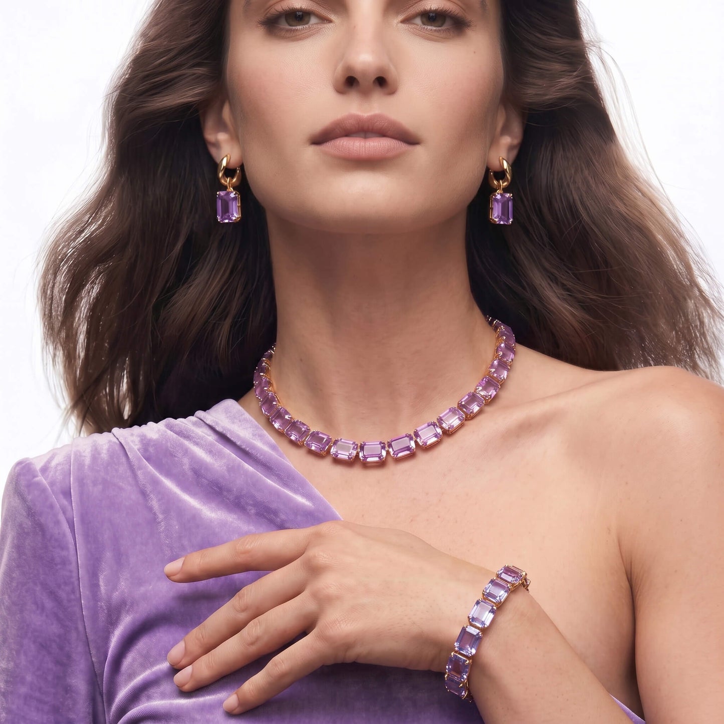 Lavender Rectangle Bracelet
