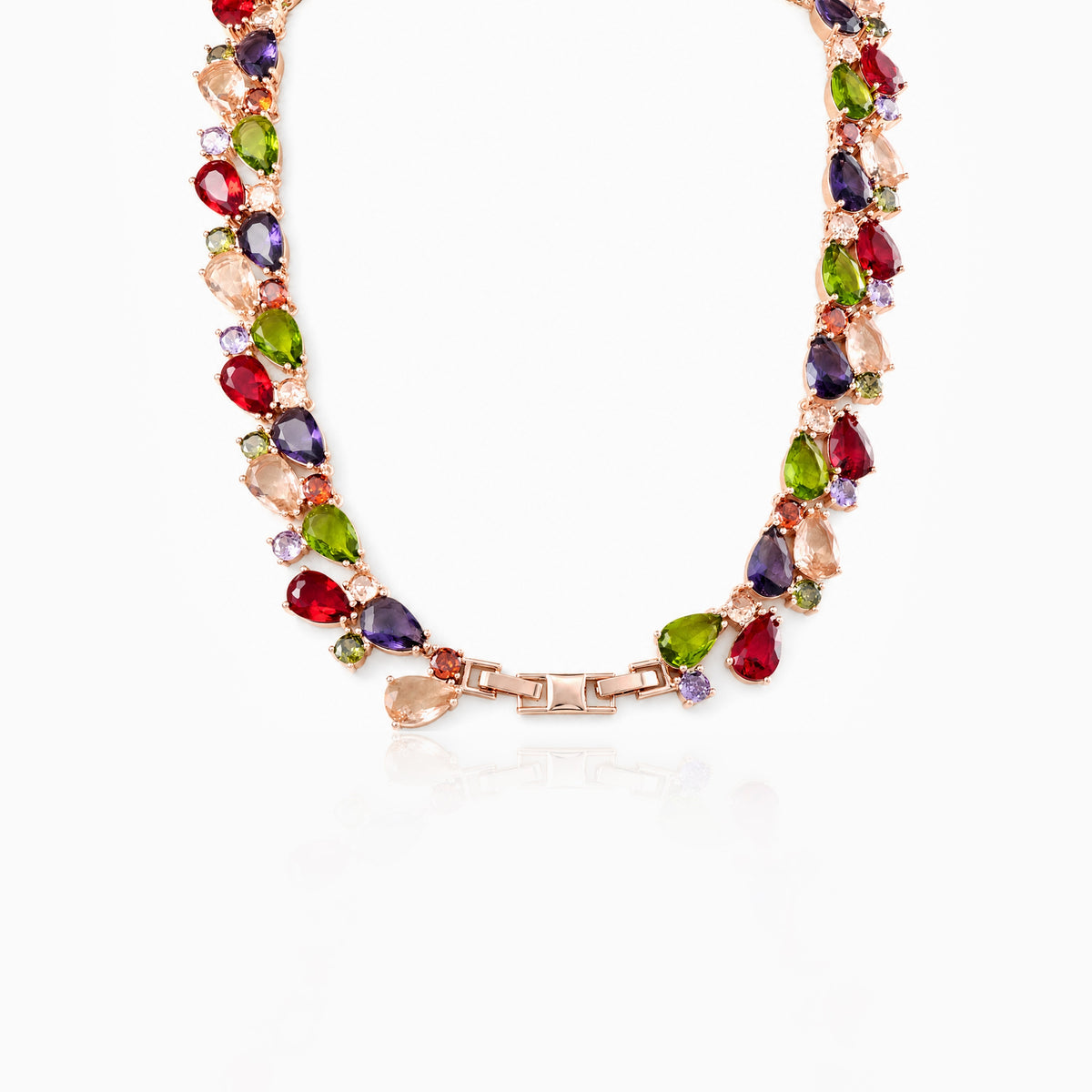 Rainbow Teardrop Necklace