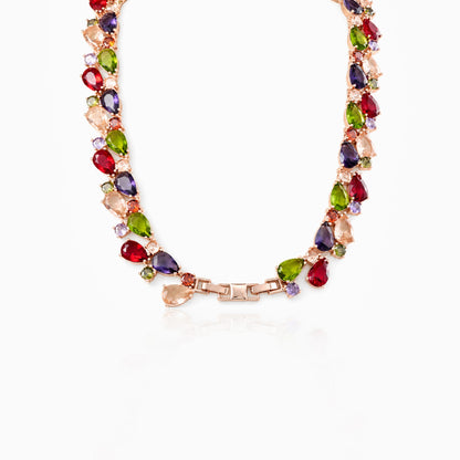 Rainbow Teardrop Necklace