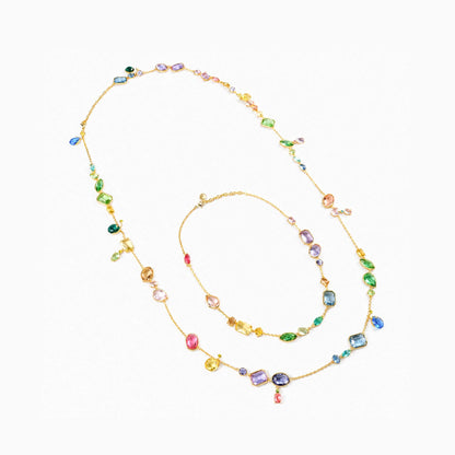 Aurora Cascade Long Necklace