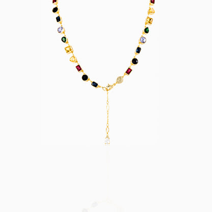 Geometric Collage Necklace