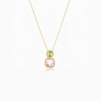 Reversilble Gem Duo Necklace