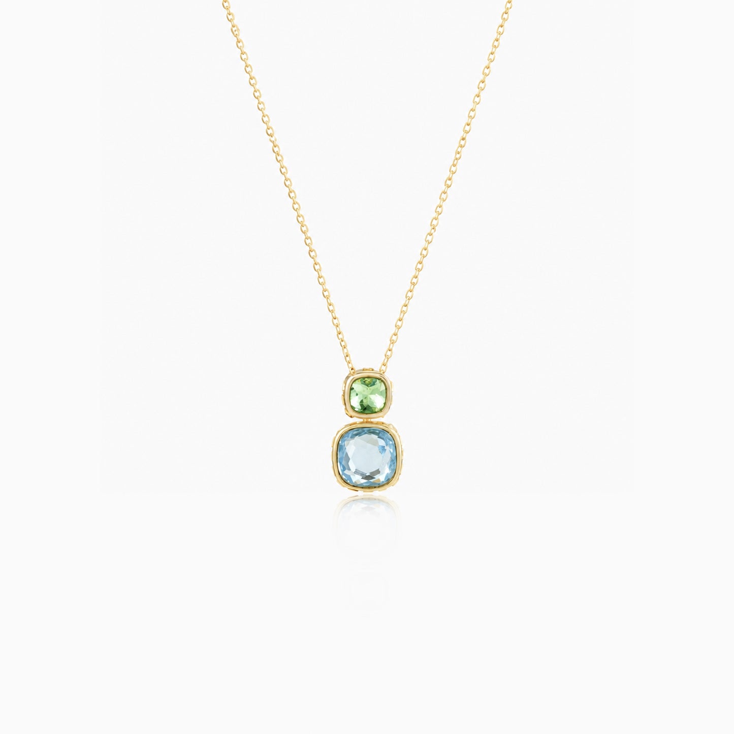 Reversilble Gem Duo Necklace