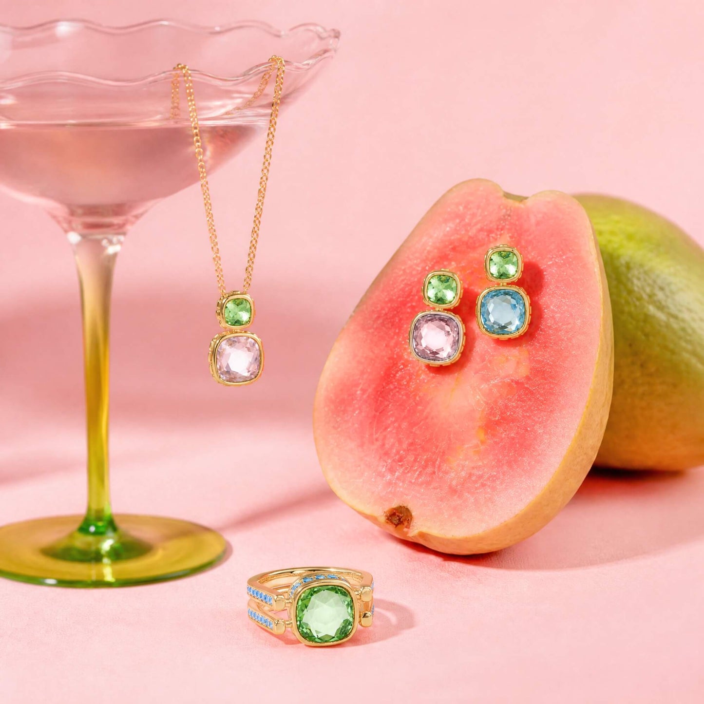 Reversilble Gem Duo Necklace