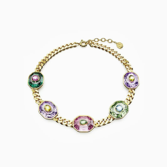 Color Inlay Necklace