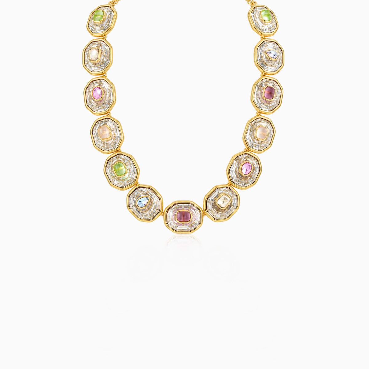 Crystal Inlay Necklace