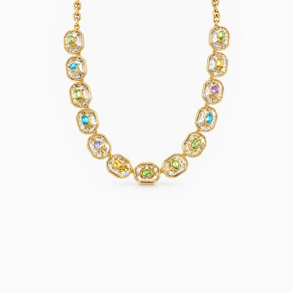 Petite Crystal Inlay Necklace