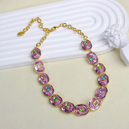 Petite Color Inlay Necklace