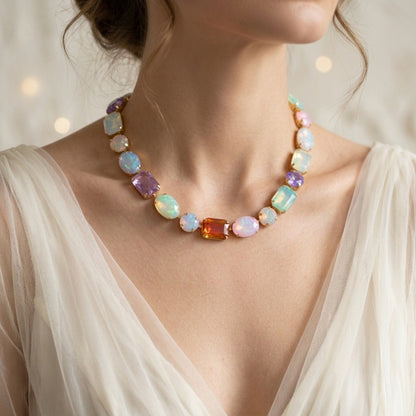 Color Prism Mosaic Necklace