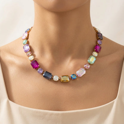 Color Prism Mosaic Necklace