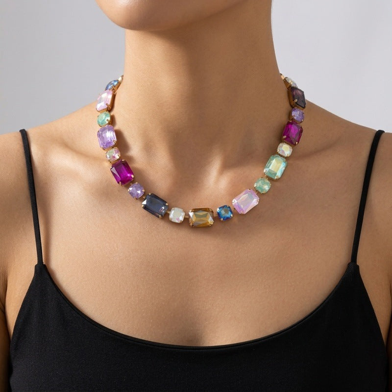 Color Prism Mosaic Necklace