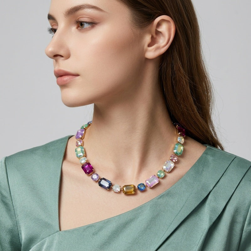 Color Prism Mosaic Necklace