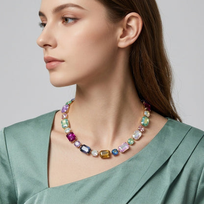 Color Prism Mosaic Necklace