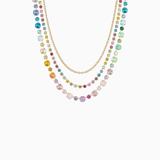 Color Prism Layered Necklace
