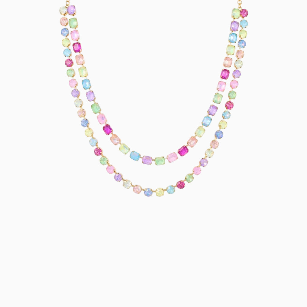 Color Prism Layered Necklace