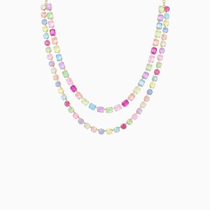 Color Prism Layered Necklace