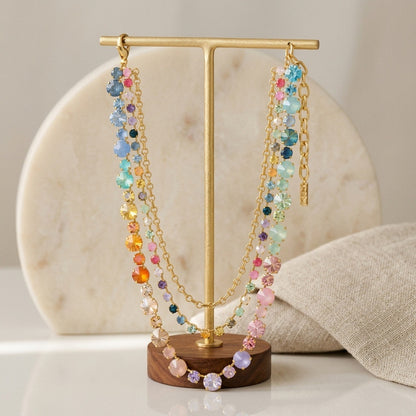 Color Prism Layered Necklace