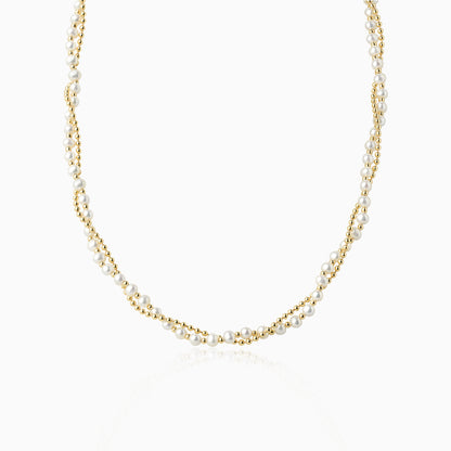Double-Layer Pearls Necklace