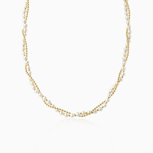 Double-Layer Pearls Necklace