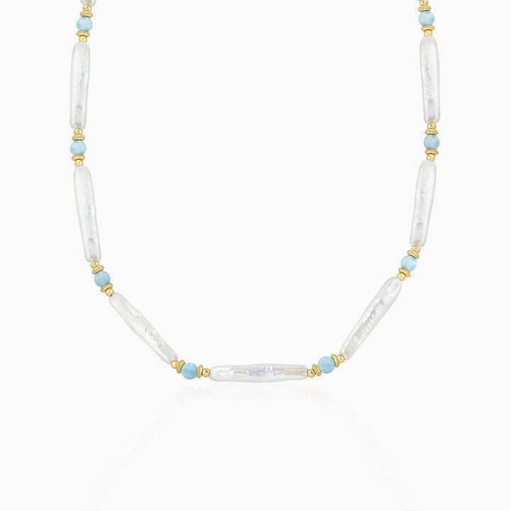 Elongated Baroque Necklace