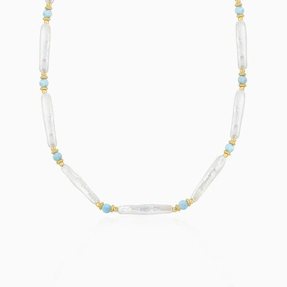 Elongated Baroque Necklace