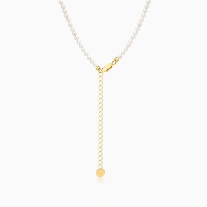 Rope Knot Pearls Necklace