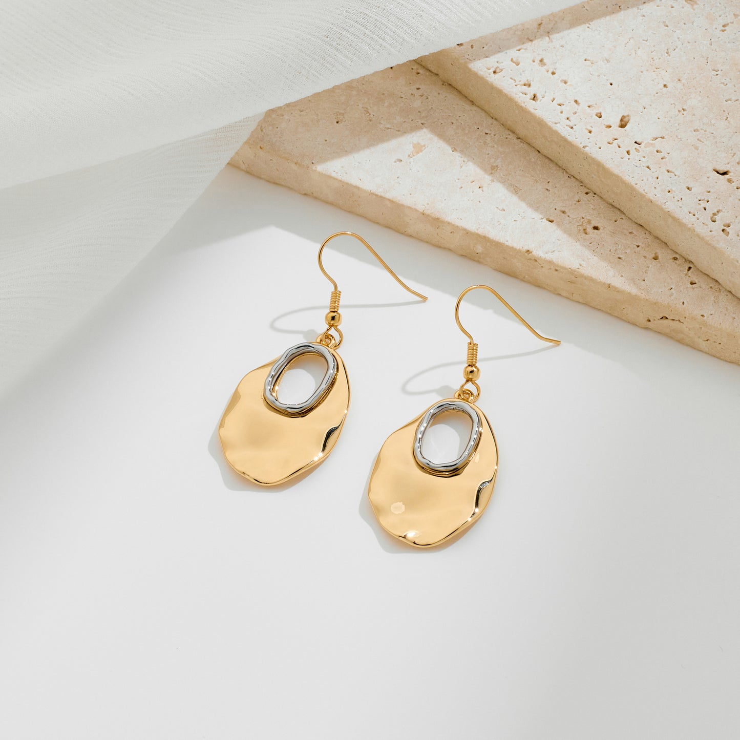 Geometric Hollow Dangle Earrings