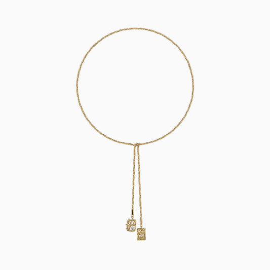 Galaxy Pendant Golden Necklace