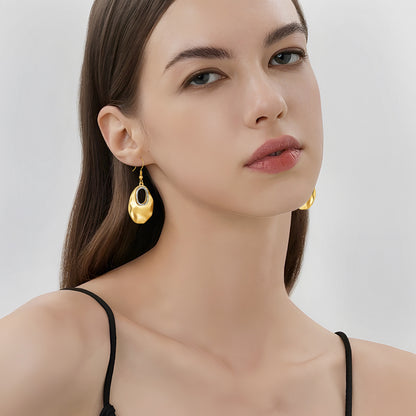 Geometric Hollow Dangle Earrings