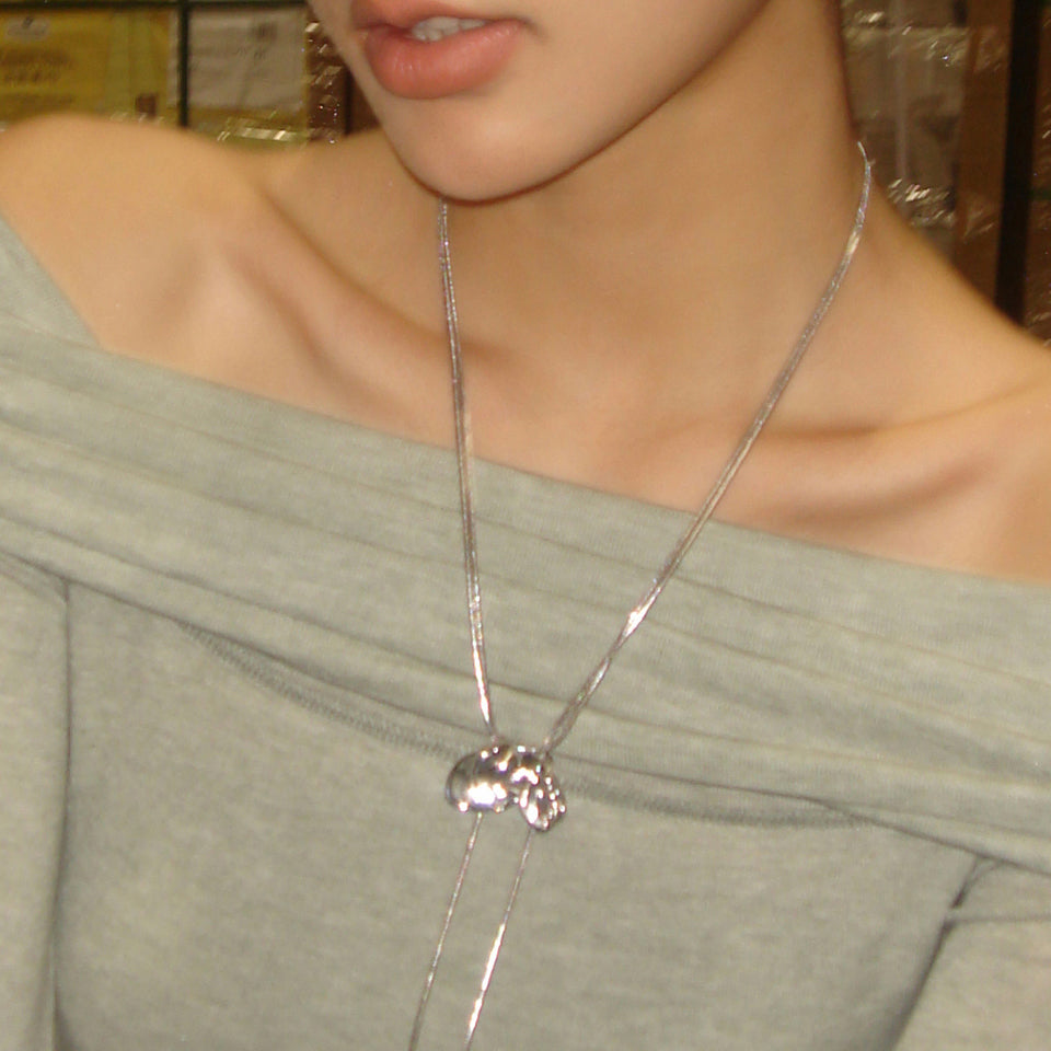 Double-Layer Platinum Plated Necklace