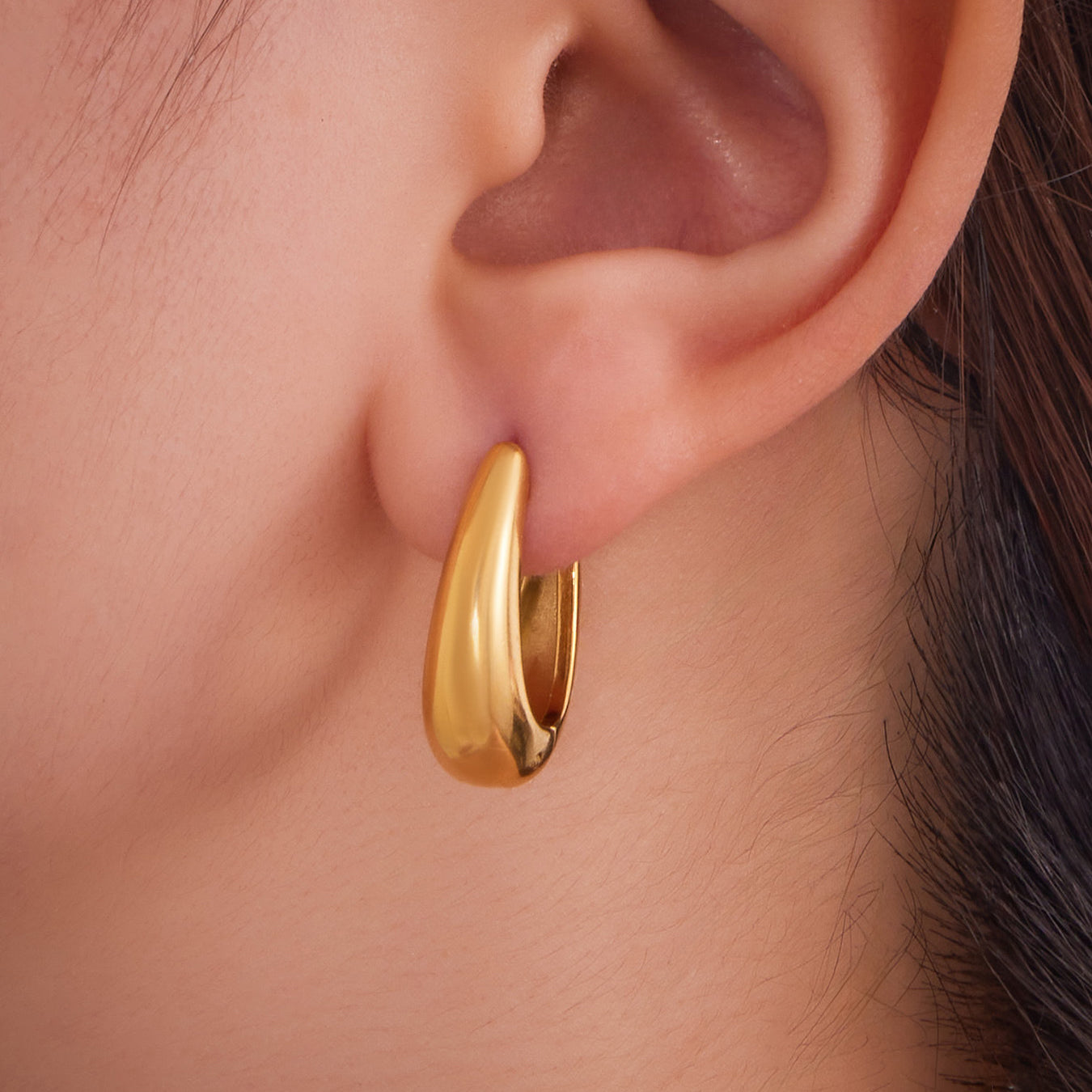 U-Shaped Plain Earrings