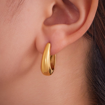 U-Shaped Plain Earrings