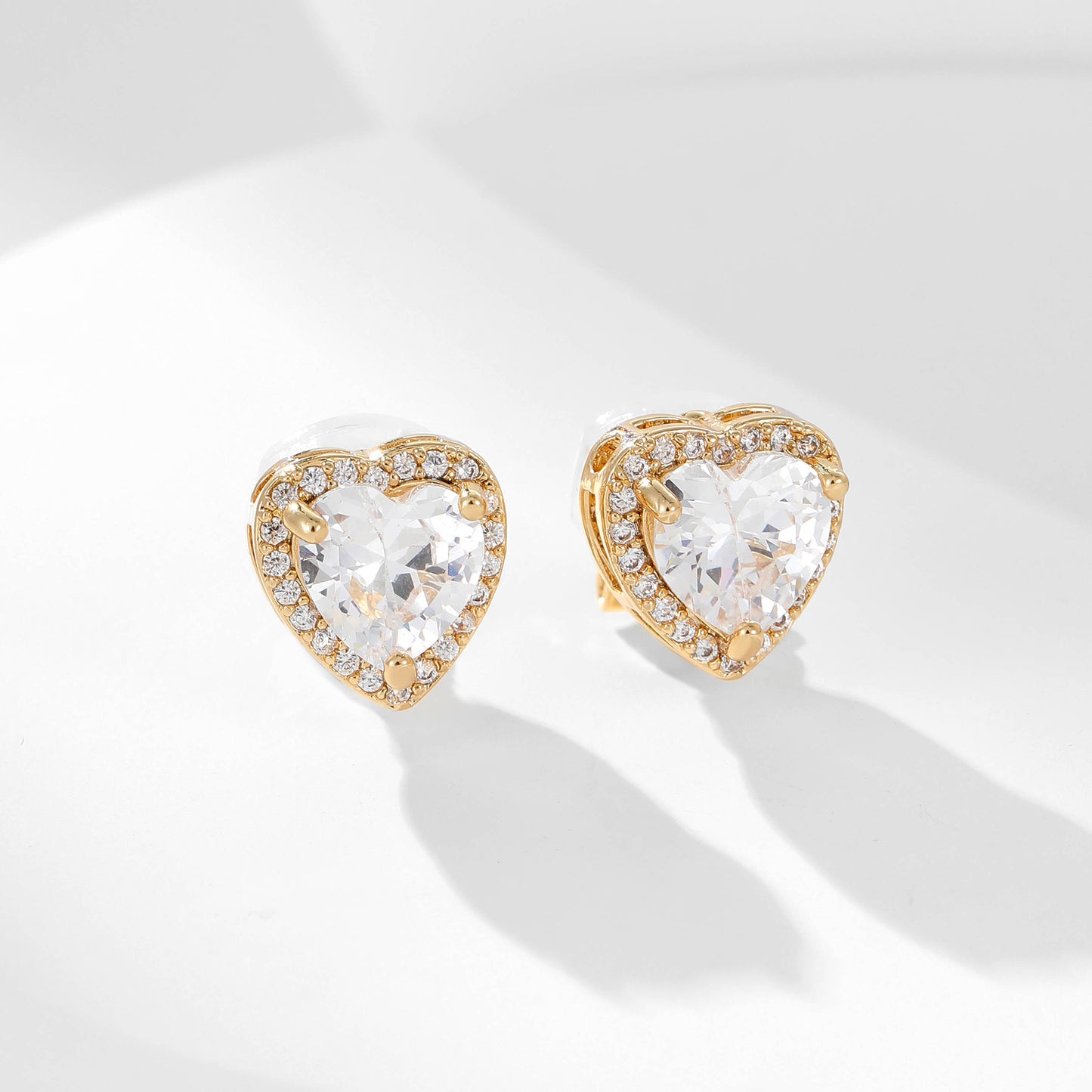 Heart Halo Clip-On Earrings