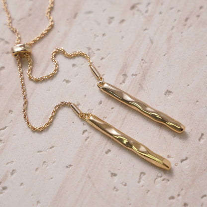 Simple Style Gold Plated Necklace