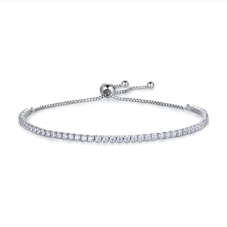 Gold Plated Inlaid Zirconia Bracelet