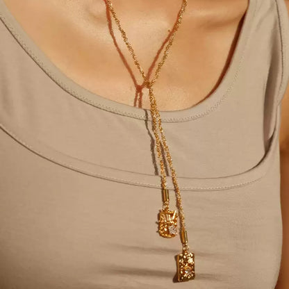 Galaxy Pendant Sweater Necklace