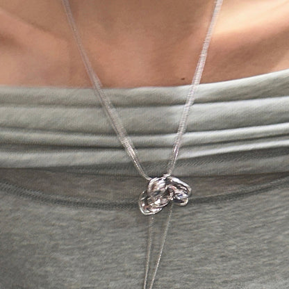 Double-Layer Platinum Plated Necklace