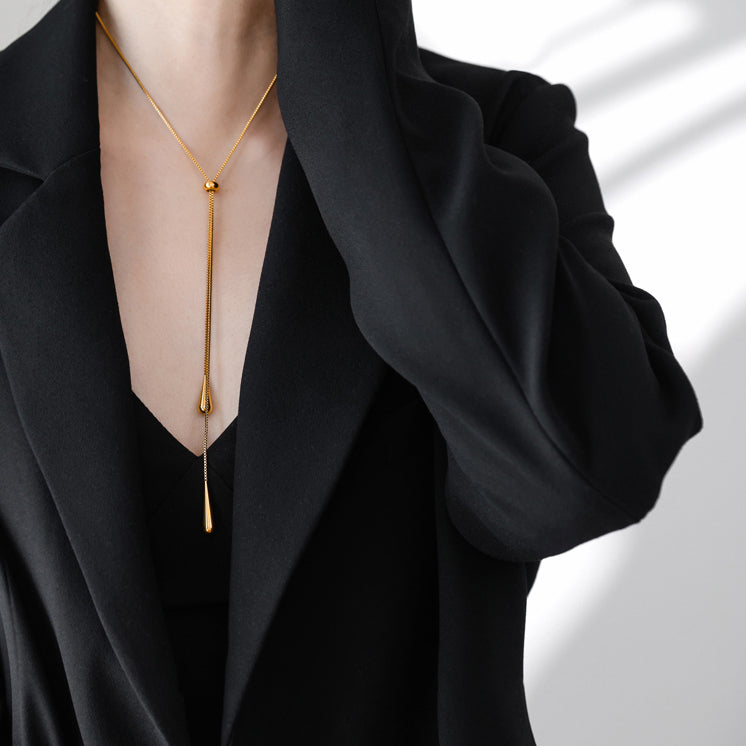 Drop-Shaped Non-irritating Necklace