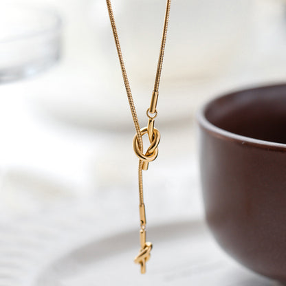 Golden Knot Hypoallergenic Necklace