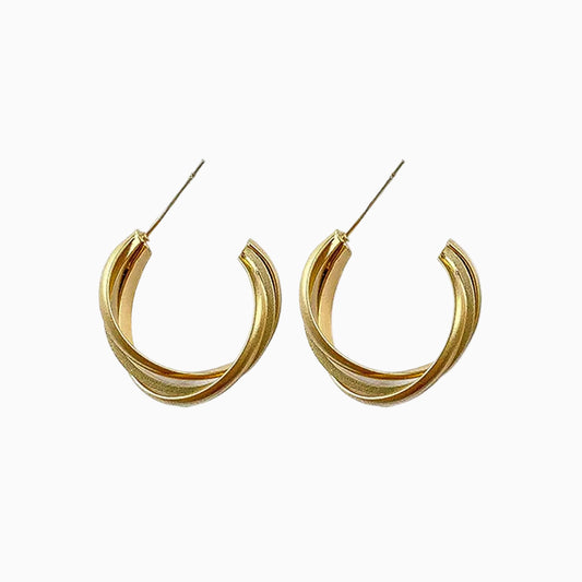 Twisted Hoop Earrings