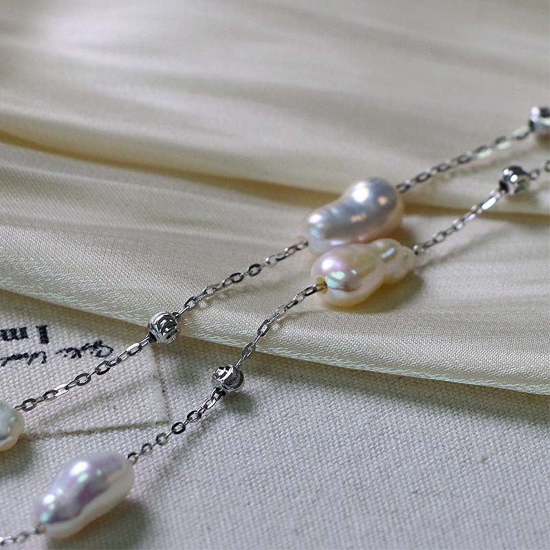 Luxury S925 Baroque Pearl Necklace