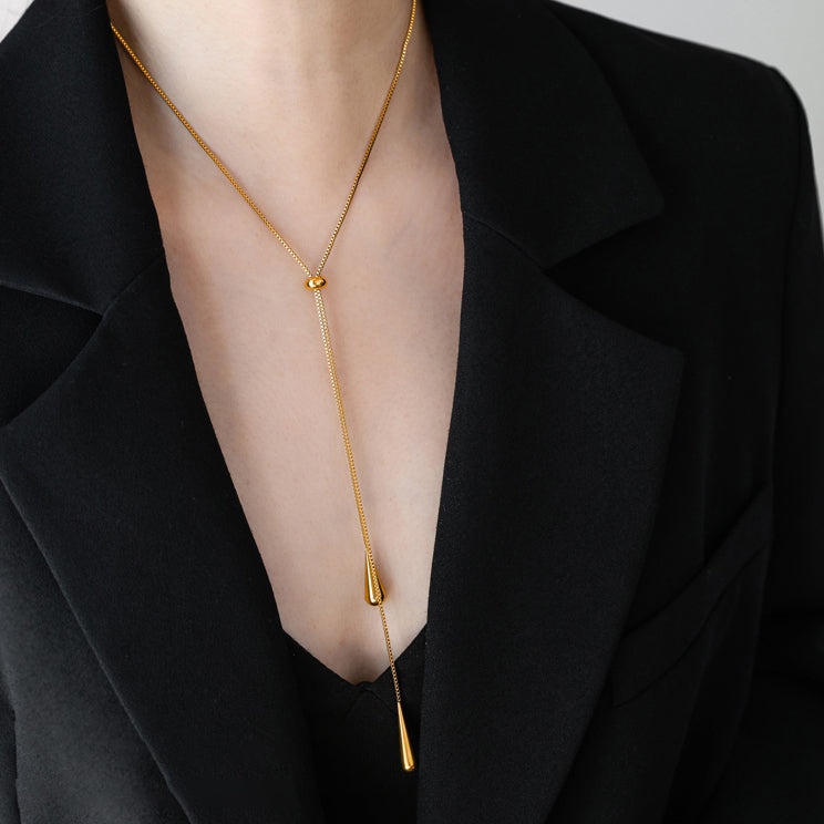 Drop-Shaped Non-irritating Necklace