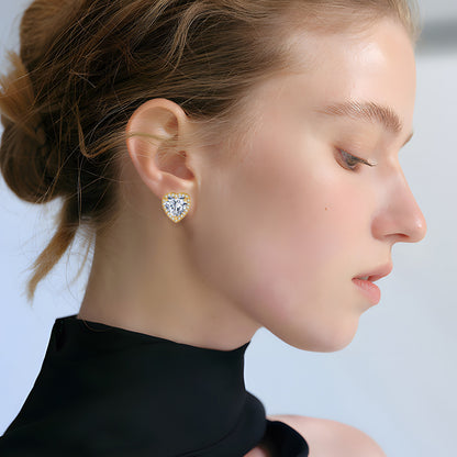 Heart Halo Clip-On Earrings