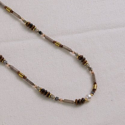 Maillard Style Natural Stone Necklace Set