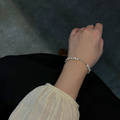 S925 Baroque Pearl Bracelet