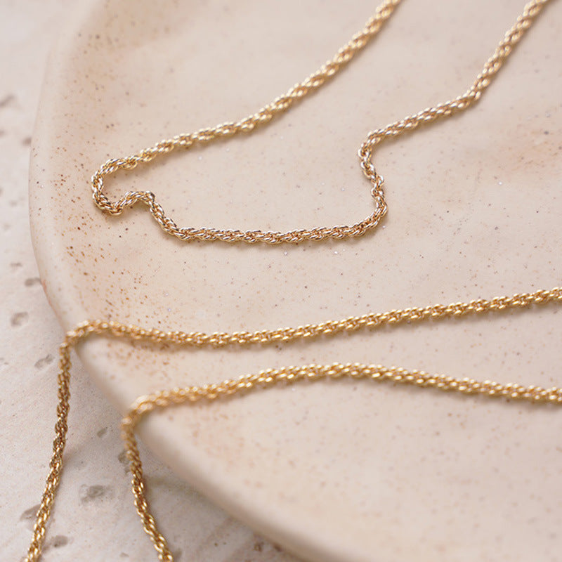 Simple Style Gold Plated Necklace