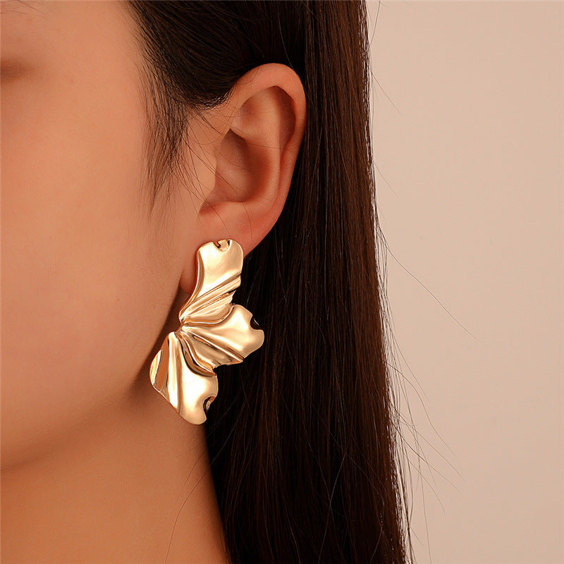 Irregular Floral Statement Earrings