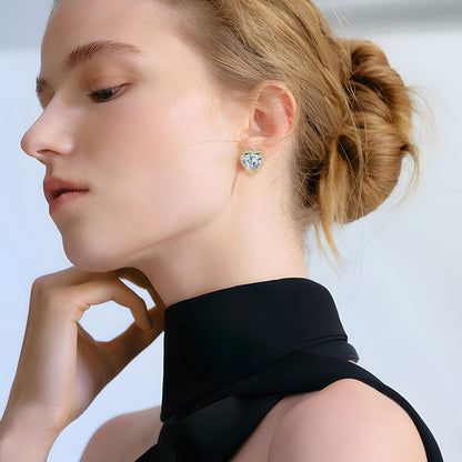 Heart Halo Clip-On Earrings