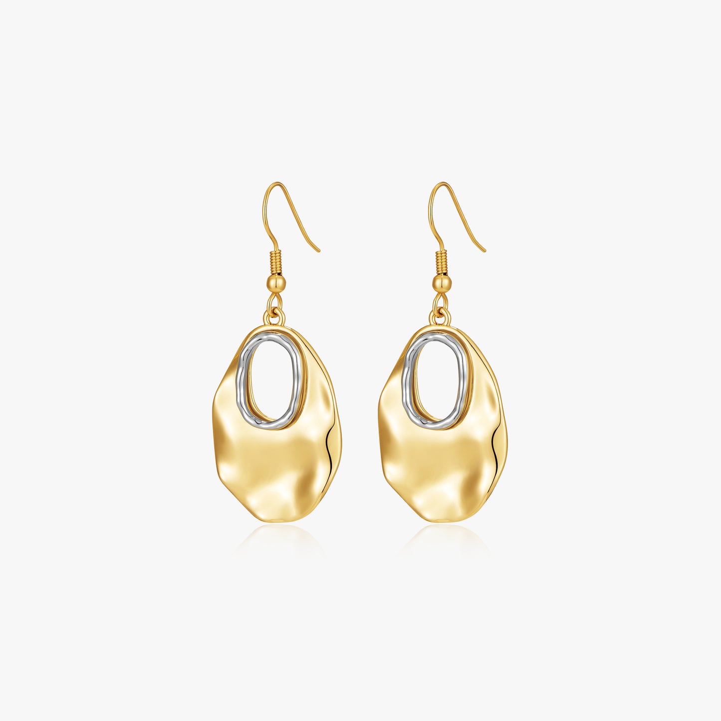 Geometric Hollow Dangle Earrings