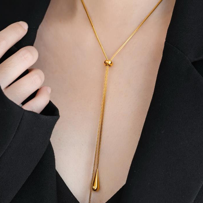 Drop-Shaped Non-irritating Necklace